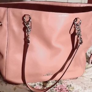 Rose colored Coach Tote bag